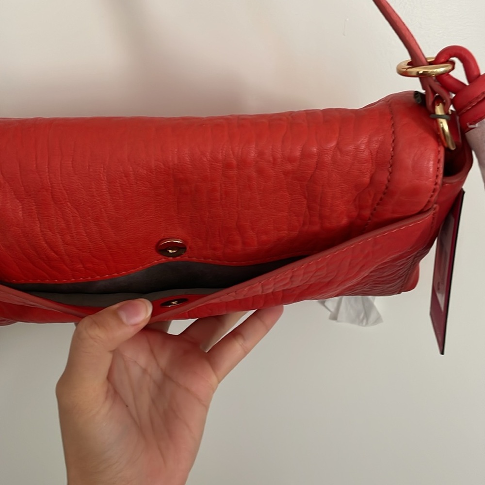 Vince Camuto Bubble Lamb Leather Flap Crossbody - Picture 4 of 9